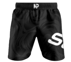 Black/White Carbon SG Rashguard Shorts - Carbon SG